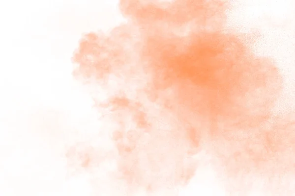 Заморожувати Рух Коричневого Пороху Абстрактний Дизайн Хмари Коричневого Пилу Білому — стокове фото