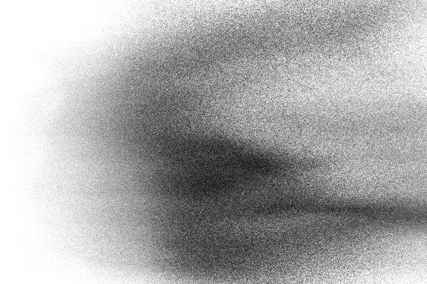 Black Particles Splattered White Background Black Powder Dust Splashing — Stock Photo, Image