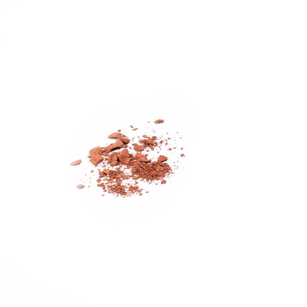 Beige Crushed Eye Shadow Isolated White Background — Stock Photo, Image