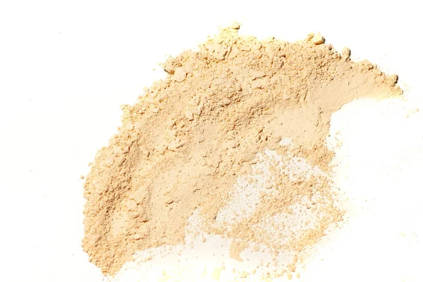 Whitening Mineral Loose Powder Scattered Bronzeado Colorido Facial Solto Fundo — Fotografia de Stock