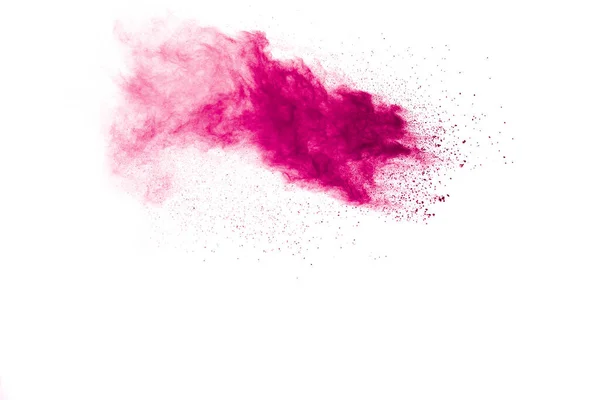 Explosión Abstracta Polvo Rosa Polvo Rosa Abstracto Salpicado Sobre Fondo —  Fotos de Stock