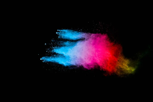 Fondo Colorido Explosión Del Polvo Del Pastel Salpicadura Del Polvo —  Fotos de Stock