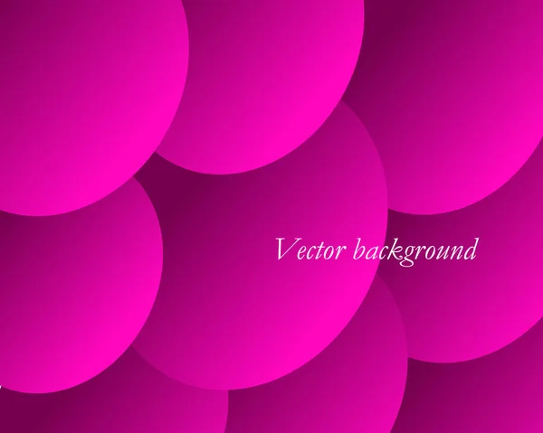 Abstract Background Oval Shapes Bright Raspberry Violet Tones Vector Background — Stock Vector