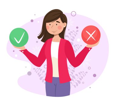 Testi müşteri anketi şeklinde dolduruyorum. Web afişi, bilgi grafikleri, cep telefonu için vektör illüstrasyonu. Müşteri memnuniyeti ve tatminsizliği. Vektör illüstrasyonu.