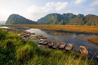 Van uzun doğal rezerv Ninh Binh, Vietnam