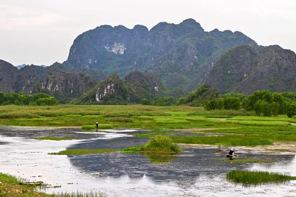 Reserva Natural Van Long en Ninh Binh, Vietnam — Foto de Stock