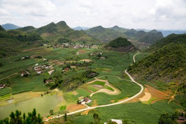 Dağlarda Ha Giang, Vietnam