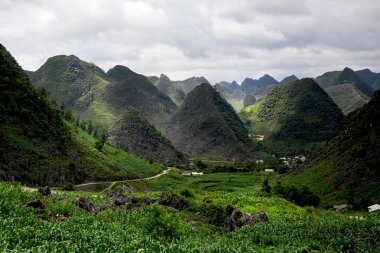 Dağlarda Ha Giang, Vietnam