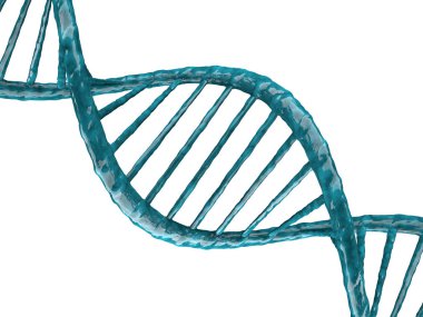 Dijital illüstrasyon bir Dna modeli. 3D render