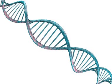 Dijital illüstrasyon bir Dna modeli. 3D render