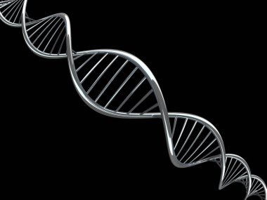 Dijital illüstrasyon bir Dna modeli. 3D render