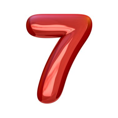 Şişme balon üzerinde beyaz izole kırmızı basamak yapılmış