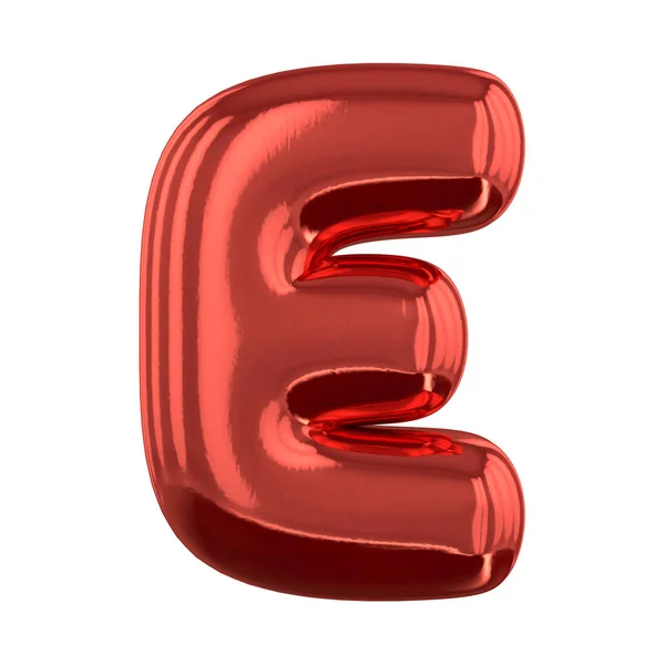 Aufblasbare Buchstaben des Alphabets. 3D-Darstellung — Stockfoto