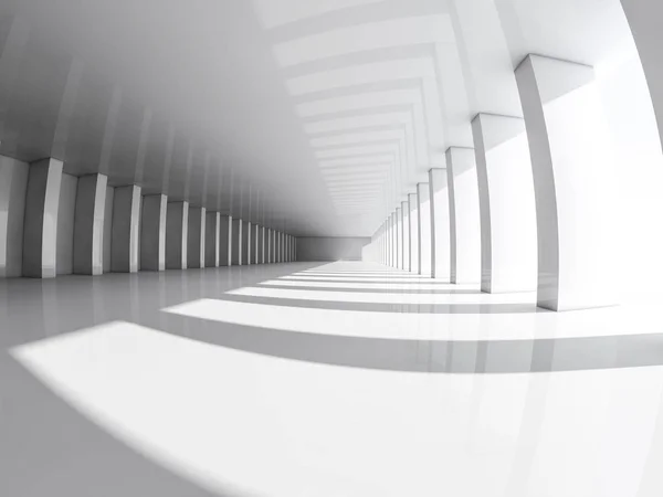 Nowoczesna architektura streszczenie tło, pusty biały otwartej przestrzeni — Zdjęcie stockowe