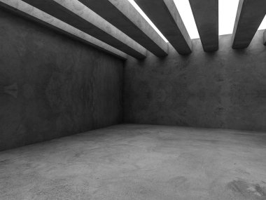 Mimari iç arka plan. 3D render