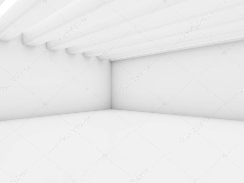 Abstract architecture interior background. 3d rendering