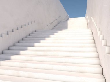  Merdiven mimari konseptiyle. 3D render