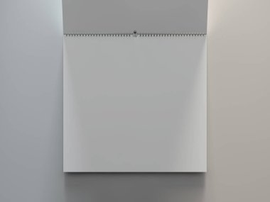 Tasarım Takvim şablonu yumuşak ile gri bir arka plan üzerinde sh boş