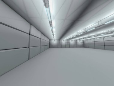 Modern mimari arka plan, beyaz açık alan boş 