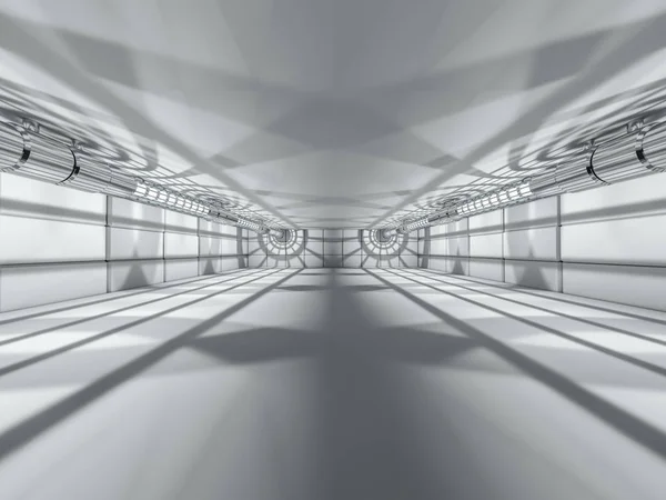 Fondo de arquitectura moderna abstracta, espacio abierto blanco vacío — Foto de Stock