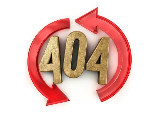 Fehler 404. Seite nicht gefunden. 3D-Darstellung — Stockfoto