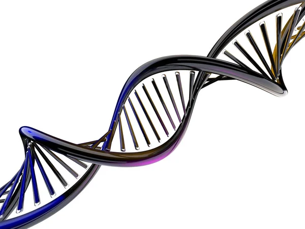 Digital illustration of a DNA model. 3D rendering — Stock Photo, Image