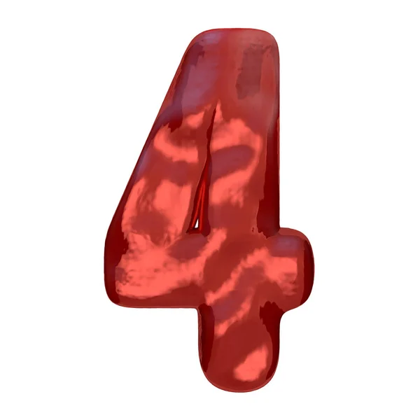 Inflatable digits. 3D rendering — Stock Photo, Image