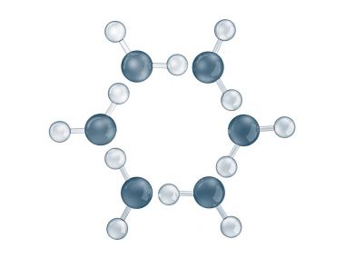 Molekül, makro, bilim arka plan su. 3D render