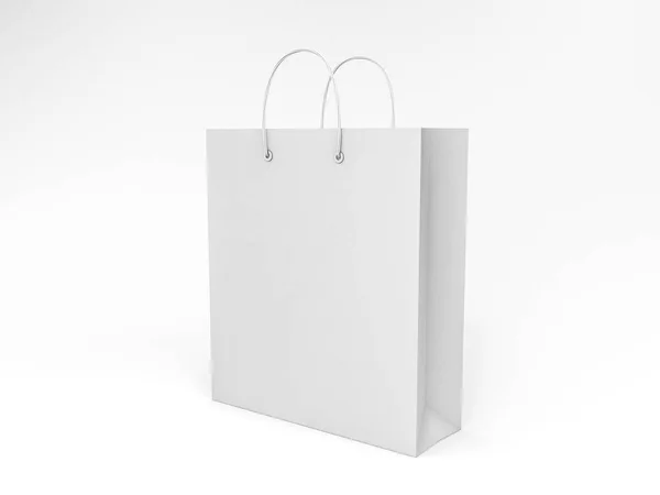 空的广告和品牌的购物袋。3d 渲染 — 图库照片