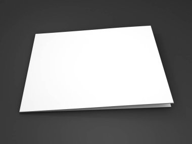 Dergi, kitap, broşür veya broşür mockup. 3D render