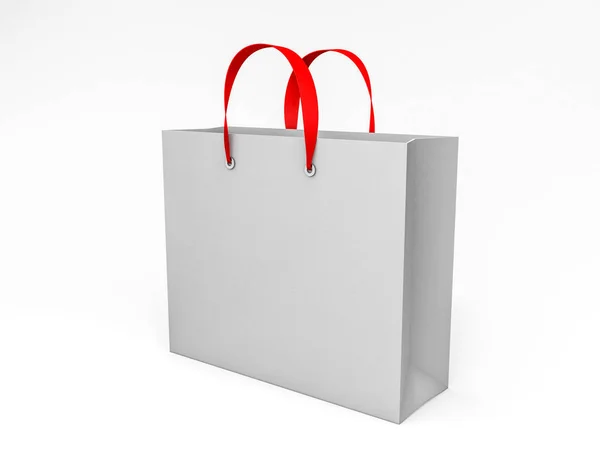 Empty Shopping Bag for advertising and branding. 3D rendering — Stock Photo, Image