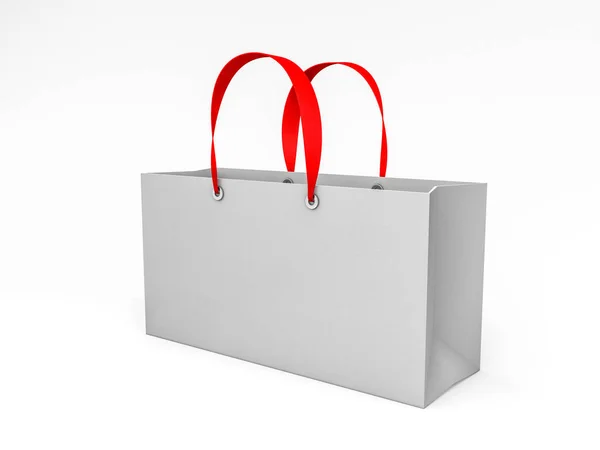 Empty Shopping Bag for advertising and branding. 3D rendering — Stock Photo, Image