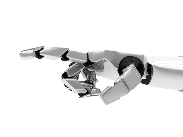 Concepto de brazo mecánico robótico. Renderizado 3D — Foto de Stock