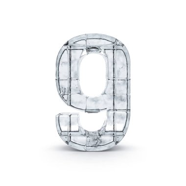 Buzdan yapılan rakam. 3D render