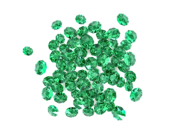 Diamant juvel på vit bakgrund. 3D-rendering — Stockfoto