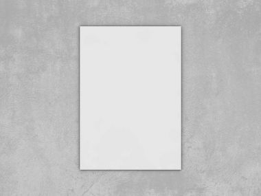 Boş afiş poster, mockup. 3D render