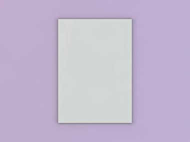 Boş afiş poster, mockup. 3D render