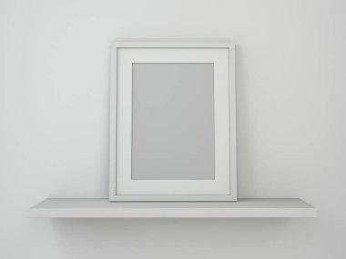 Boş afiş poster, mockup. 3D render