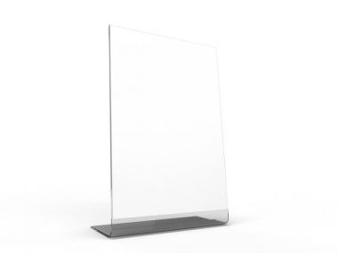 Menü Çerçeve tablo sahte. 3D render