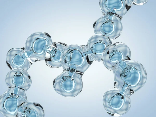 Molécula de agua. Estructura. Renderizado 3D — Foto de Stock