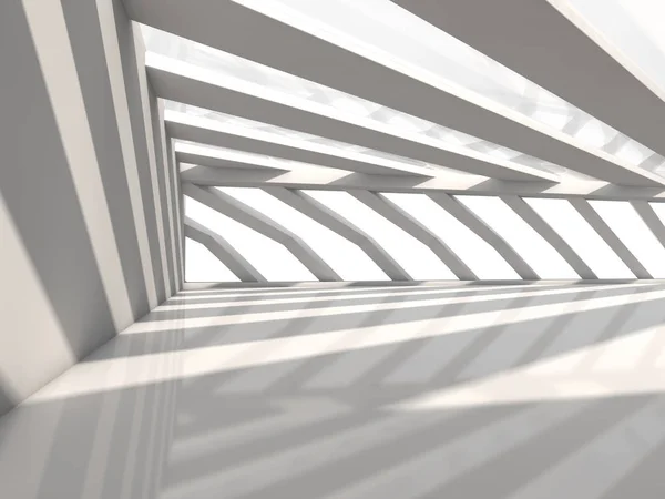 Absztrakt háttér a modern építészet, üres fehér nyitott tér — Stock Fotó