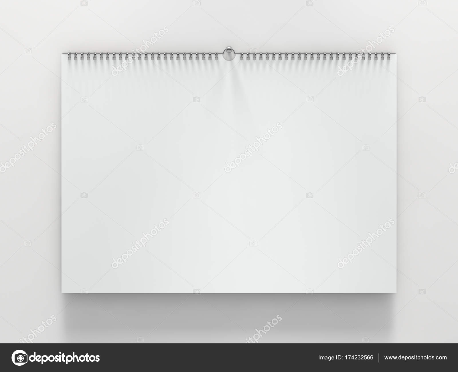 horizontal calendar template