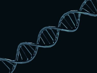 Dijital illüstrasyon bir Dna modeli. 3D render