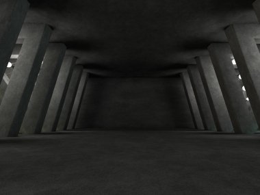 Modern mimari arka plan, açık alan boş