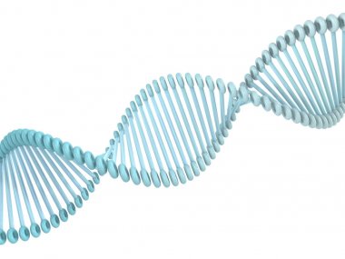 DNA zinciri. Bilimsel arka plan. 3D render