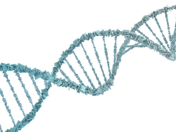 DNA-keten. Abstracte wetenschappelijke achtergrond. 3D-rendering — Stockfoto