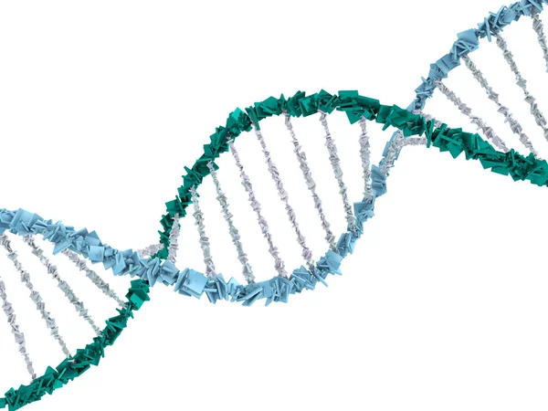 Łańcuch DNA. Streszczenie tło naukowe. renderowania 3D — Zdjęcie stockowe