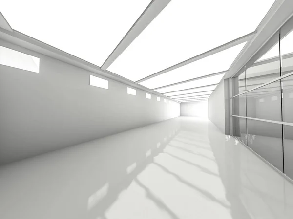 Abstrata arquitetura moderna de fundo. Renderização 3d — Fotografia de Stock