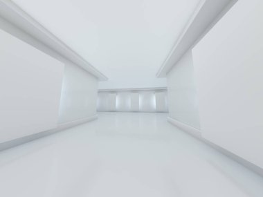 Soyut modern mimari arka plan. 3d oluşturma