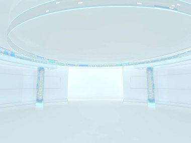 Soyut modern mimari arka plan. 3d oluşturma